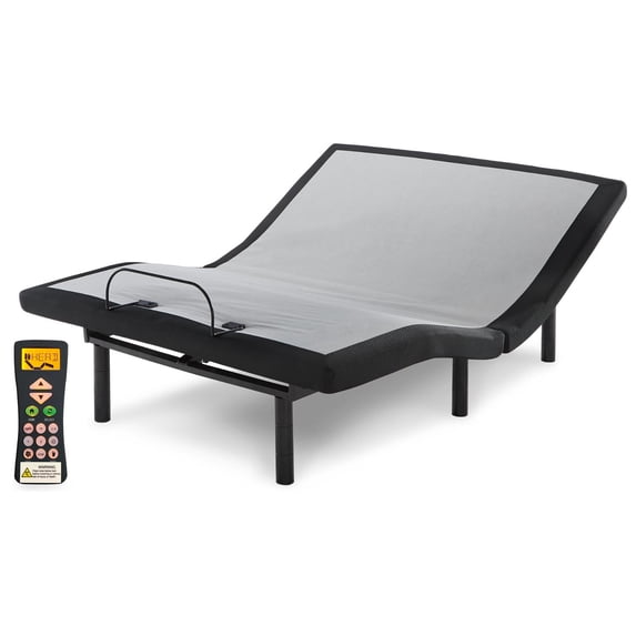 Signature Design by Ashley Head-Foot Model Best Twin Extra Long Adjustable Base (2 Required) Black