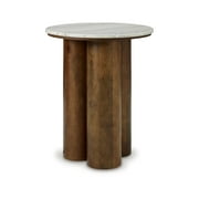Signature Design by Ashley Henfield Accent Table, Beige & Brown
