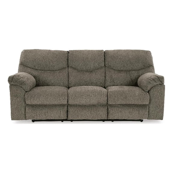 Signature Design by Ashley Hensley Moor Reclining Sofa in Gray