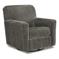 thumbnail image 1 of Signature Design by Ashley Herstow Charcoal Swivel Glider Accent Chair, 1 of 4