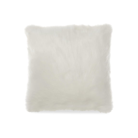Signature Design by Ashley Himena Solid Faux Fur Throw Pillow, 20 x 20es