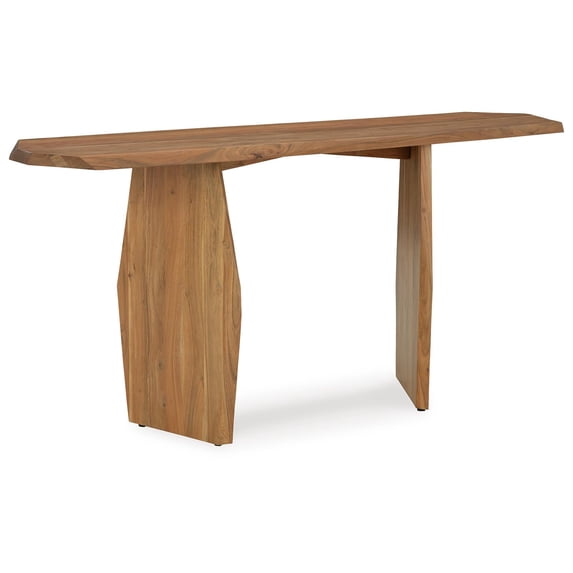 Signature Design by Ashley Holward Contemporary Console Sofa Table, Natural Brown