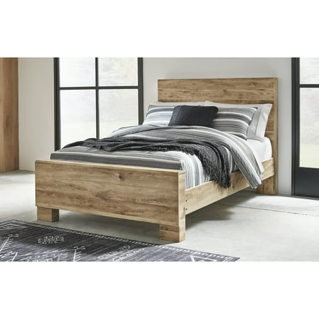 Signature Design by Ashley Hyanna Rustic Full Panel Bed, Light Brown