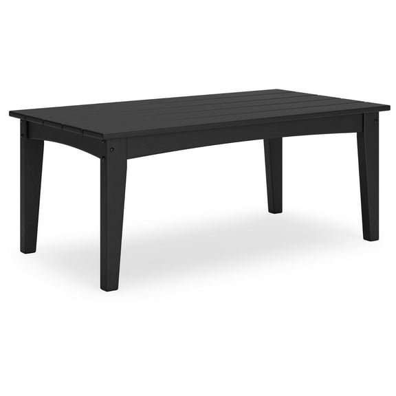 Signature Design by Ashley Hyland wave Outdoor Coffee Table, Black