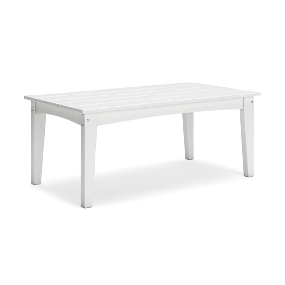 Signature Design by Ashley Hyland wave Outdoor Coffee Table, White