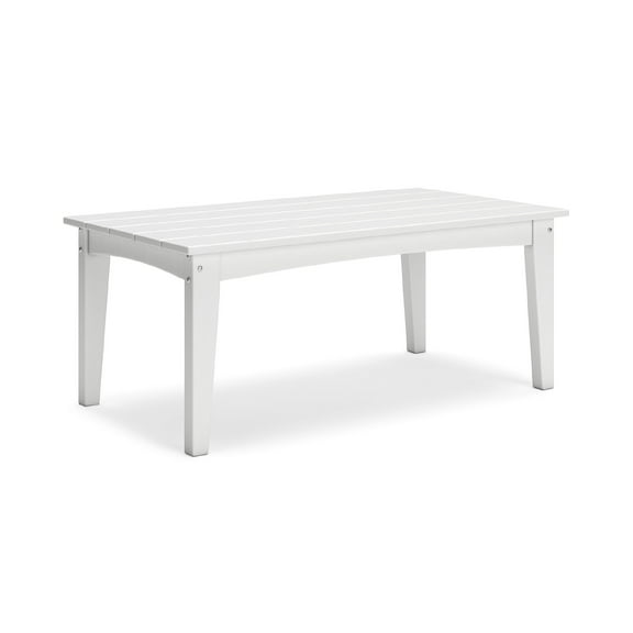 Signature Design by Ashley Hyland wave Outdoor Coffee Table, White