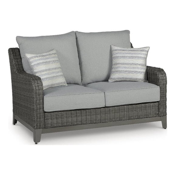 Signature Design by Ashley Inlet Nettle Outdoor Loveseat with Cushion