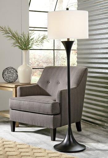 Ashley Joakim Metal Floor Lamp in Black Finish L207141