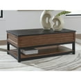 thumbnail image 1 of Signature Design by Ashley Kallari Lift Top Coffee Table with Storage, Warm Brown/Black, 1 of 8