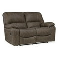 thumbnail image 1 of Signature Design by Ashley Kilmartin Chocolate Reclining Loveseat, 1 of 3
