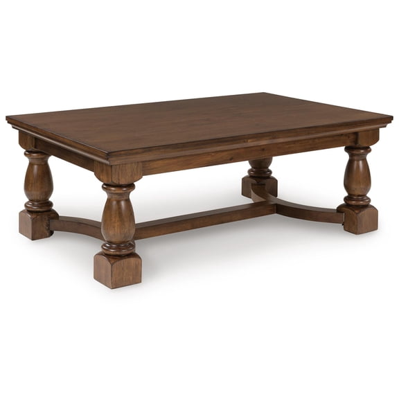 Signature Design by Ashley Korestone Coffee Table, Dark Brown, Contemporary Living Room Center Table
