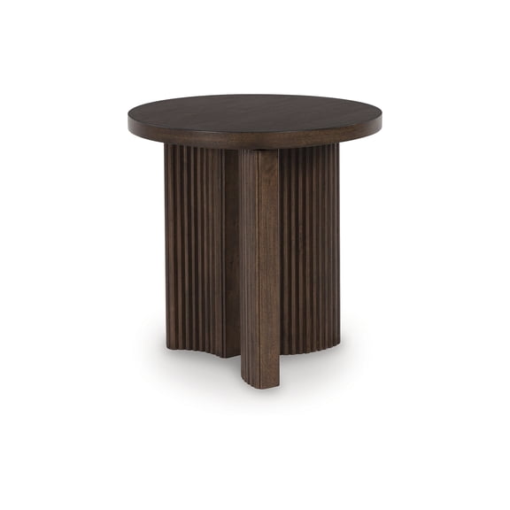 Signature Design by Ashley Korestone Contemporary End Table, Dark Brown