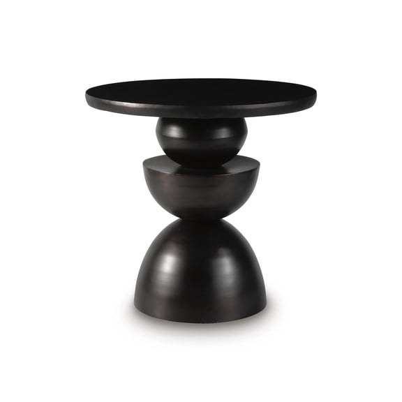 Signature Design by Ashley Kurtson Accent Table - Bronze-Tone Metal Finish, Modern Industrial Design