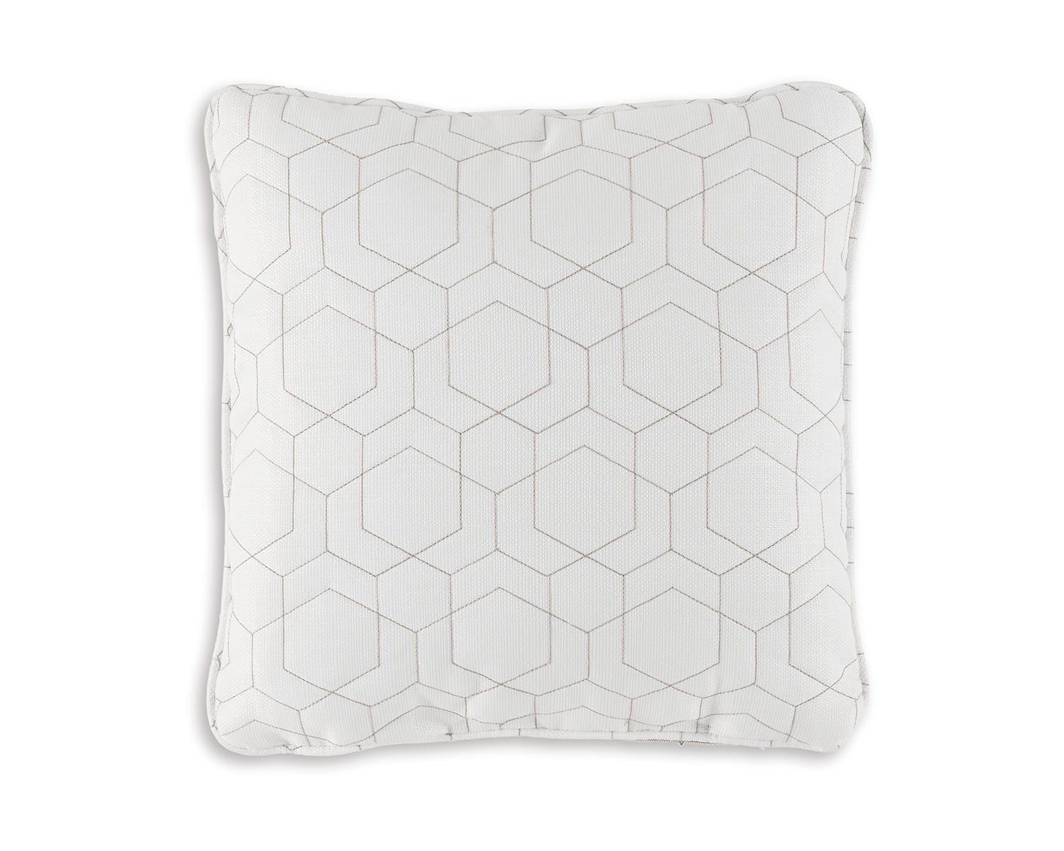 Laranae Cream Geometric 18" Square Throw Pillow