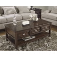 thumbnail image 1 of Ashley Larimer Rectangular Coffee Table with Drawers in Dark Brown, 1 of 2