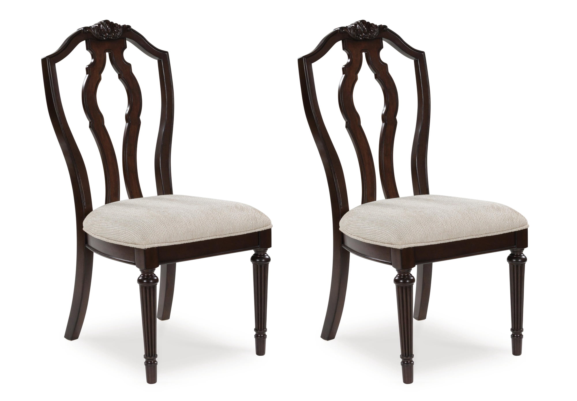 Signature Design by Ashley Lavinton Traditional Upholstered Dining Chairs - Tan (Set of 2)