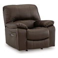 thumbnail image 1 of Signature Design by Ashley Leesworth Dark Brown Power Recliner, 1 of 12