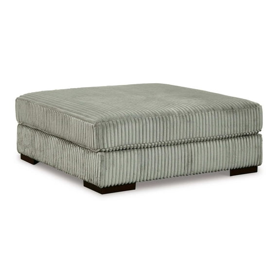 Signature Design by Ashley Lindyn Oversized Fabric Accent Ottoman in Gray