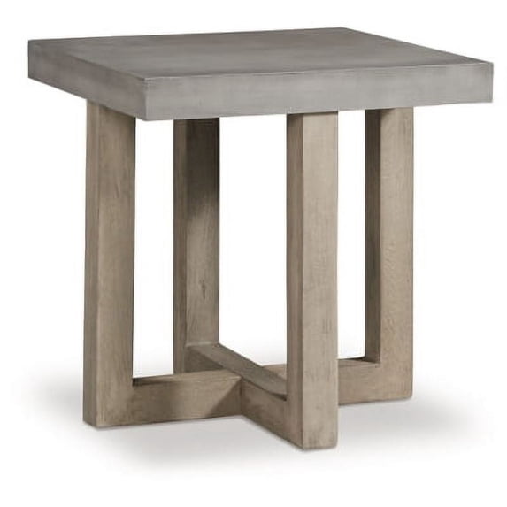 Signature Design by Ashley Lockthorne Square End Table, Gray