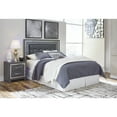 thumbnail image 1 of Signature Design by Ashley Lodanna Queen Upholstered Panel Headboard Gray (Headboard Only), 1 of 8