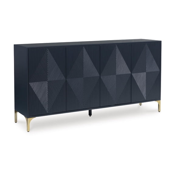 Signature Design by Ashley Loirwick Dark Blue Accent Cabinet
