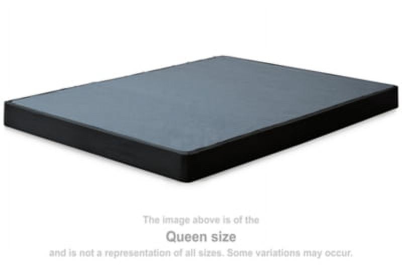 Sleek Low Profile Twin Metal Foundation in Black