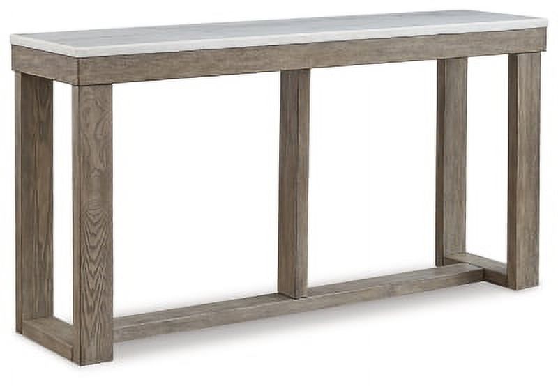 Signature Design by Ashley Loyaska Casual Sofa Table with Marble Top