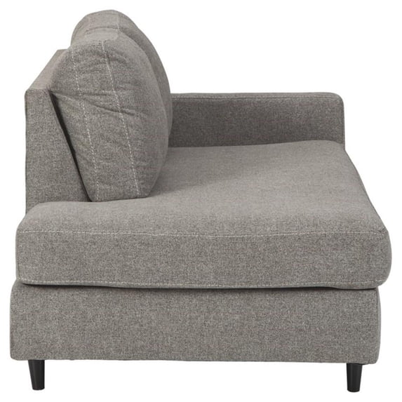 Signature Design by Ashley Lyman Right Arm Corner Chaise in Graphite