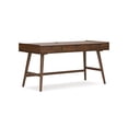 thumbnail image 1 of Signature Design by Ashley Lyncott 60" Mid-Century Home Office Desk, Brown, 1 of 7