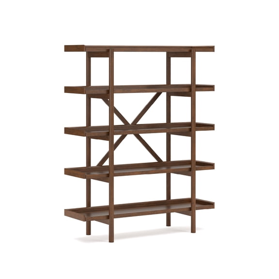 Signature Design by Ashley Lyncott 70" Mid-Century Bookcase, Brown