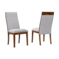 thumbnail image 1 of Signature Design by Ashley Lyncott Upholstered Dining Side Chair, Beige/Brown, Mid-Century Modern Wood Chair with Fabric Seat, 1 of 8