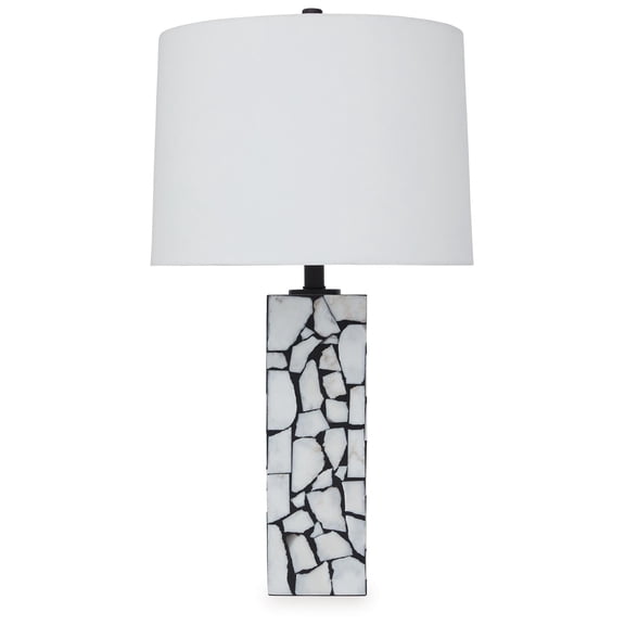 Signature Design by Ashley Macaria Table Lamp, White & Black