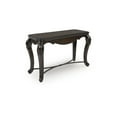 thumbnail image 1 of Signature Design by Ashley Maylee Sofa Table, Dark Brown Finish with Cabriole Legs, Hardwood Solids with Oak & Ash Veneers, 1 of 7