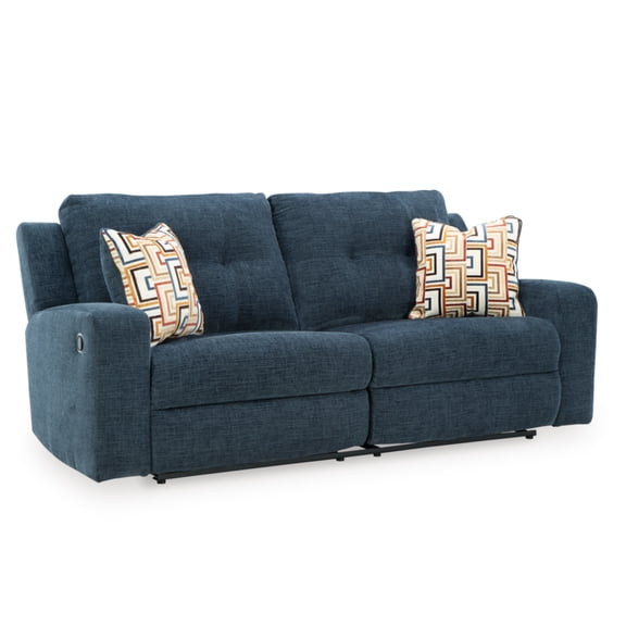 Signature Design by Ashley Merivale Reclining Sofa in Blue