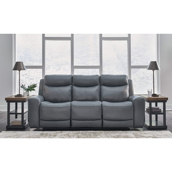 Signature Design by Ashley Mindanao Steel Power Reclining Sofa