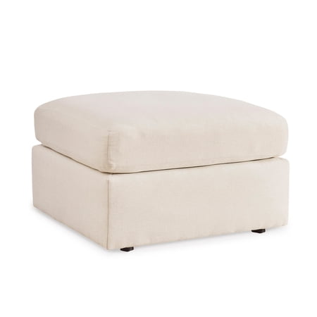 Signature Design by Ashley Modmax Oversized Accent Ottoman - Oyster White Next-Gen Nuvella Performance Fabric