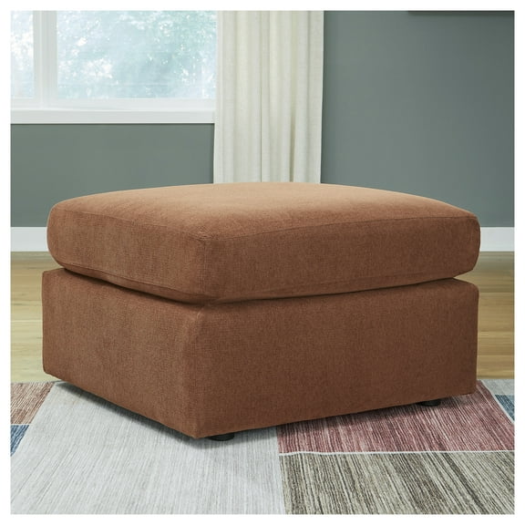 Signature Design by Ashley Modmax Oversized Accent Ottoman - Spice Brown Next-Gen Nuvella Performance Fabric