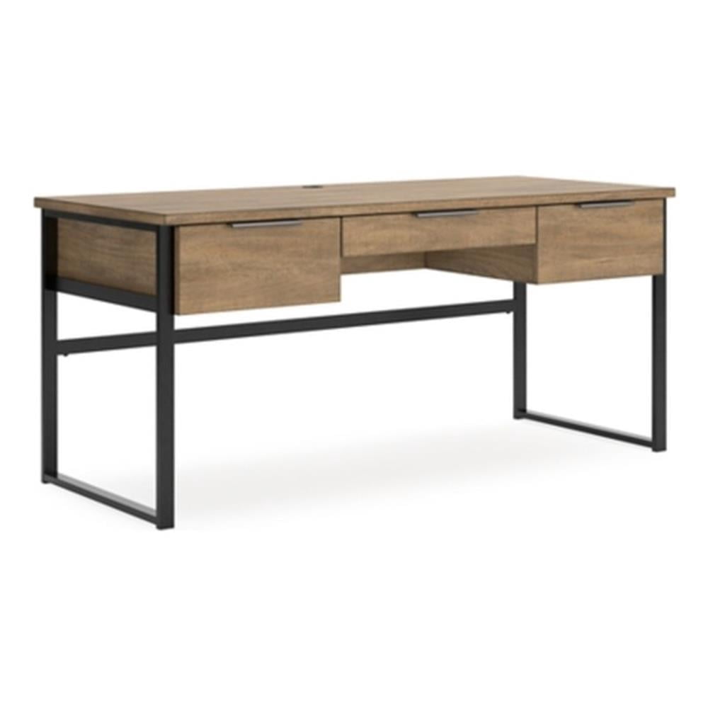 Signature Design by Ashley Montia Light Brown 67" Home Office Desk