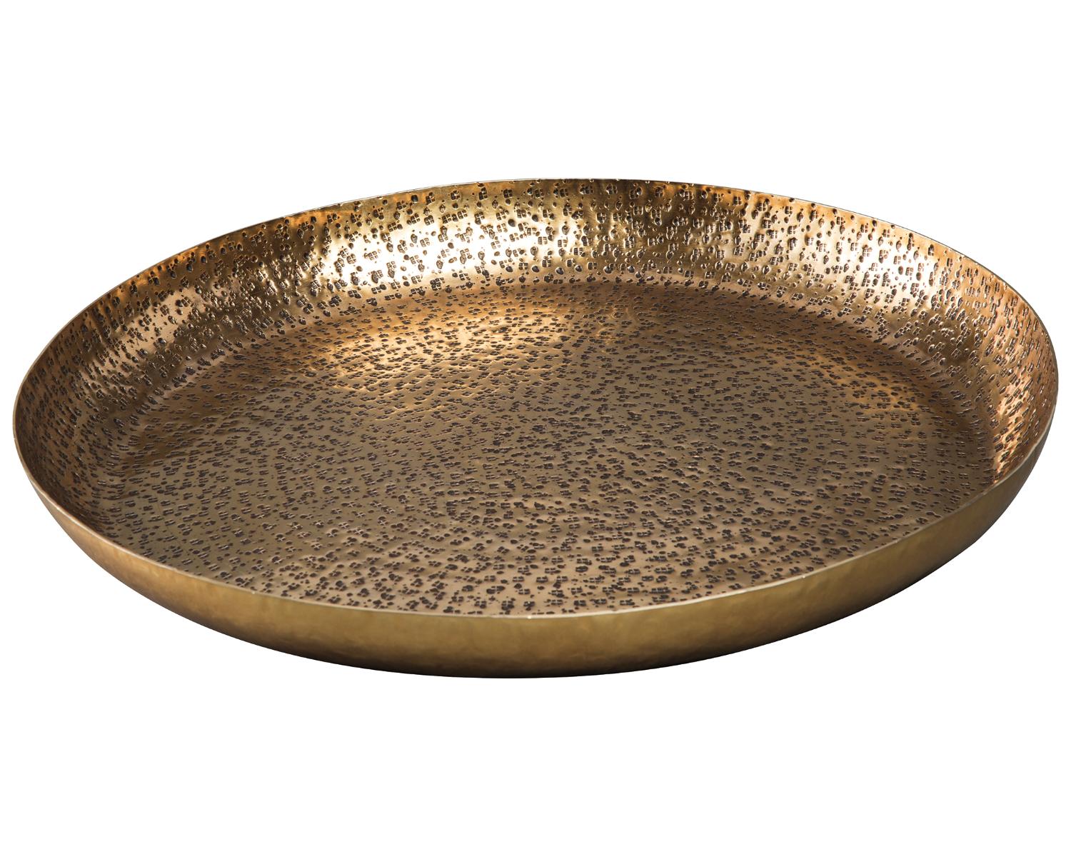 Signature Design by Ashley Morley Antique Brass Finish Tray