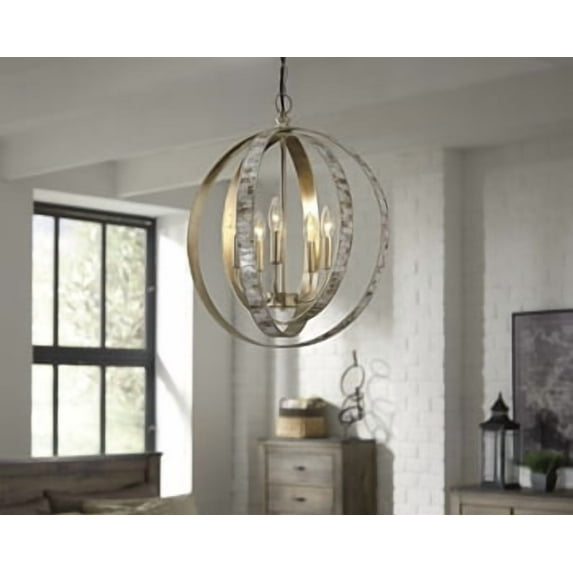 Ashley Moshe Metal Pendant in Silver Leaf