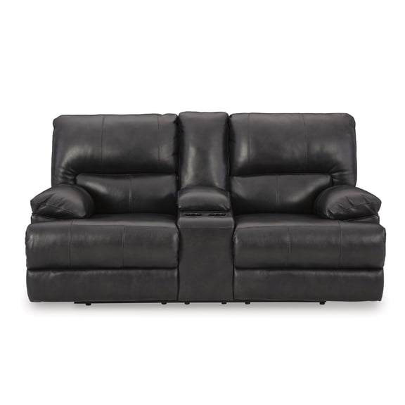 Signature Design by Ashley Mountainous Black Power Reclining Loveseat