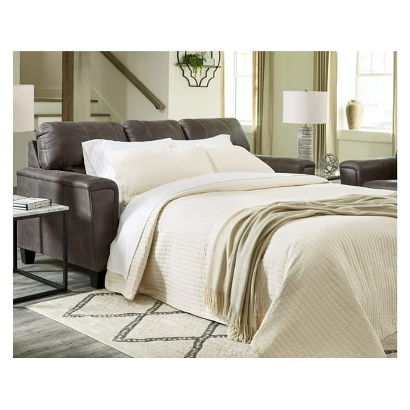 Signature Design by Ashley Navi Queen Sleeper Sofa in Smoke
