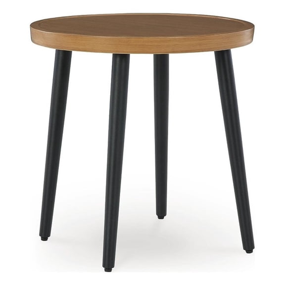 Signature Design by Ashley Needle Snow Outdoor End Table