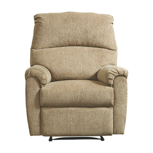 Signature Design by Ashley Nerviano Zero Wall Recliner in Mocha