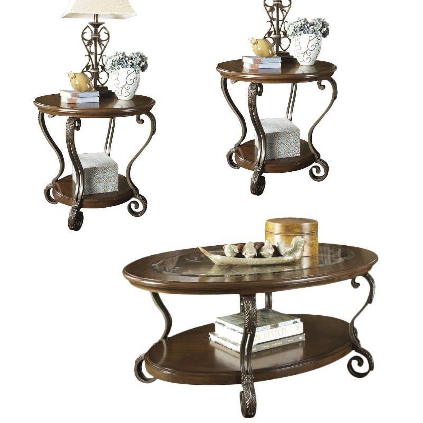Ashley Nestor Coffee Table Nestor Oval Cocktail Table