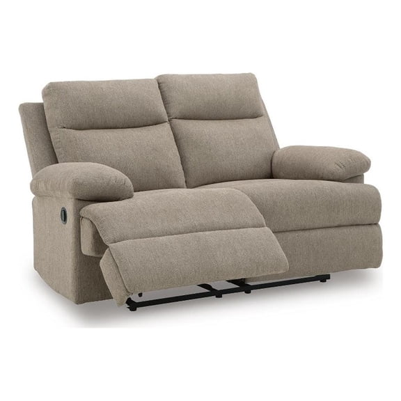 Signature Design by Ashley Norhaven Reclining Loveseat in Mocha