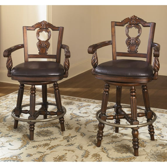 North Shore Tall Upholstered Swivel Barstool