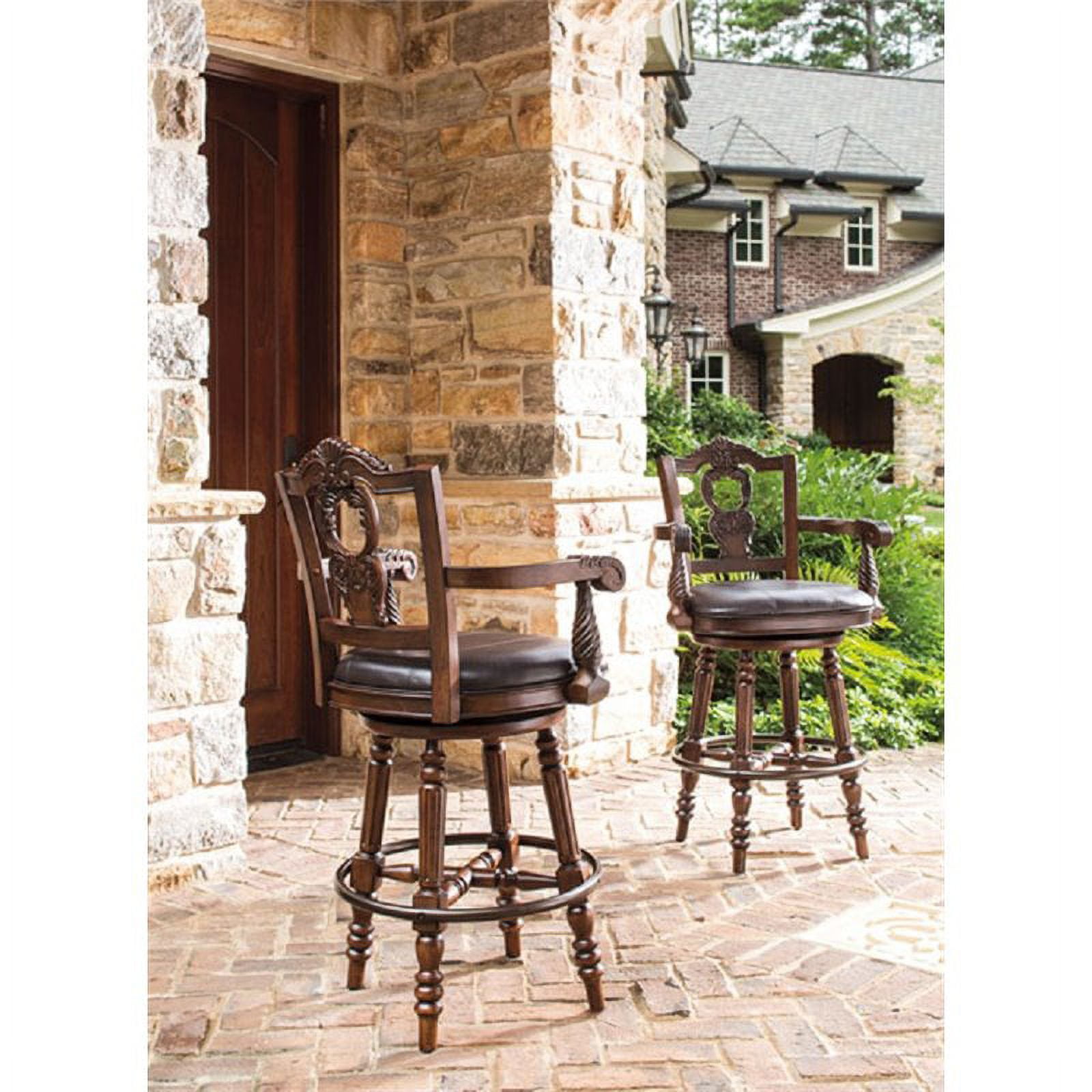 Ashley north shore upholstered swivel bar stool outlet