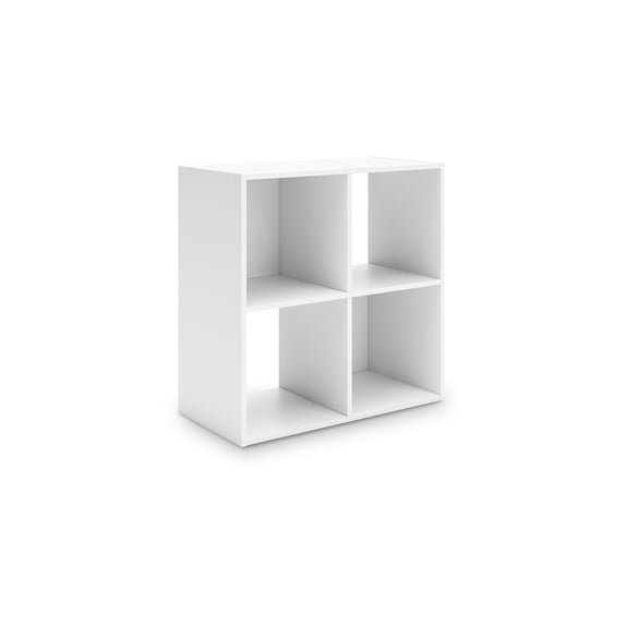 Signature Design by Ashley Onita 4 Cube Storage Organizer with White Finish