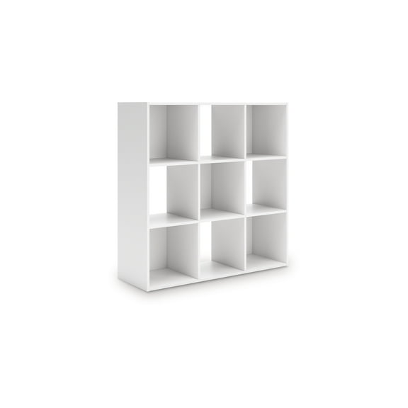 Signature Design by Ashley Onita 9 Cube Storage Organizer with White Finish